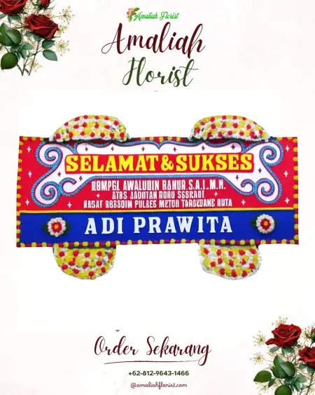 Papan Bunga Ucapan Selamat Karangmanyar